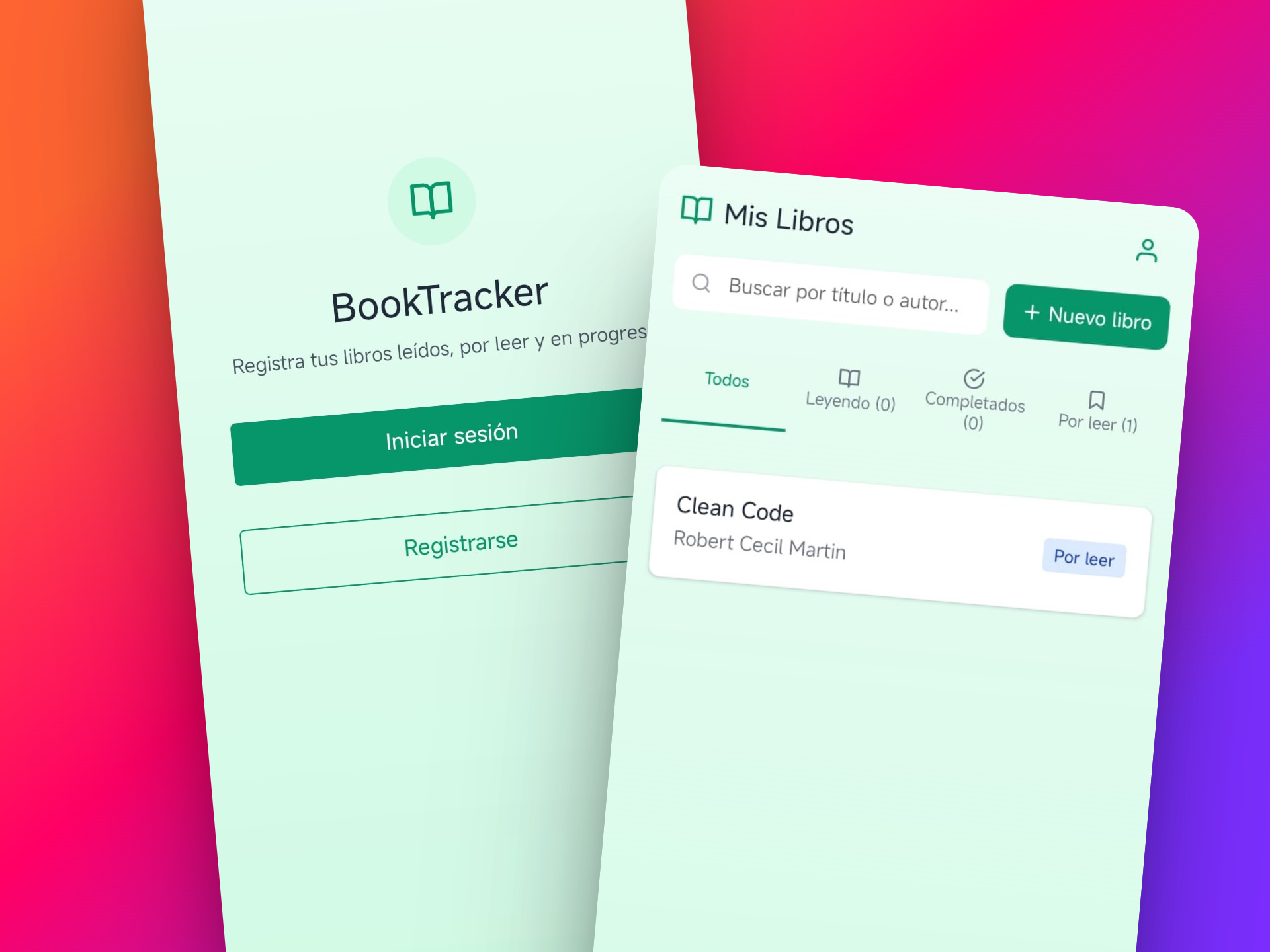 Preview del proyecto BookTracker